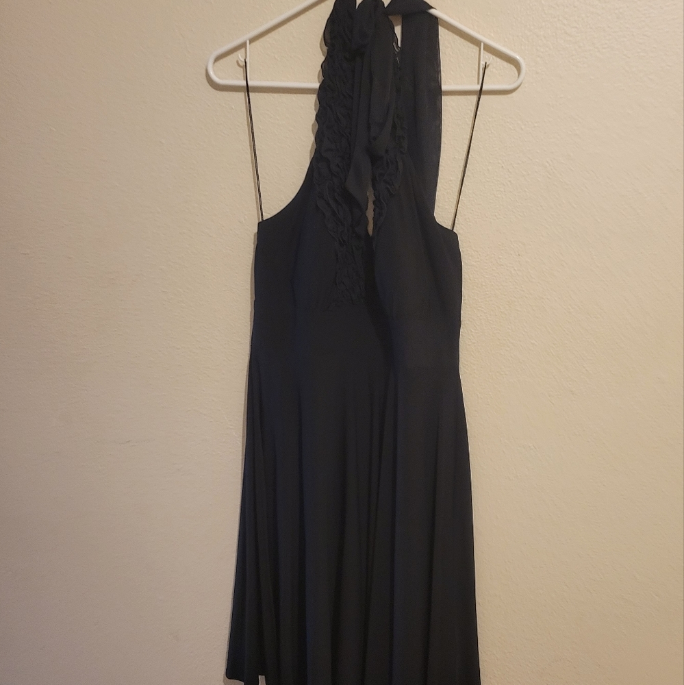 Black halter dress